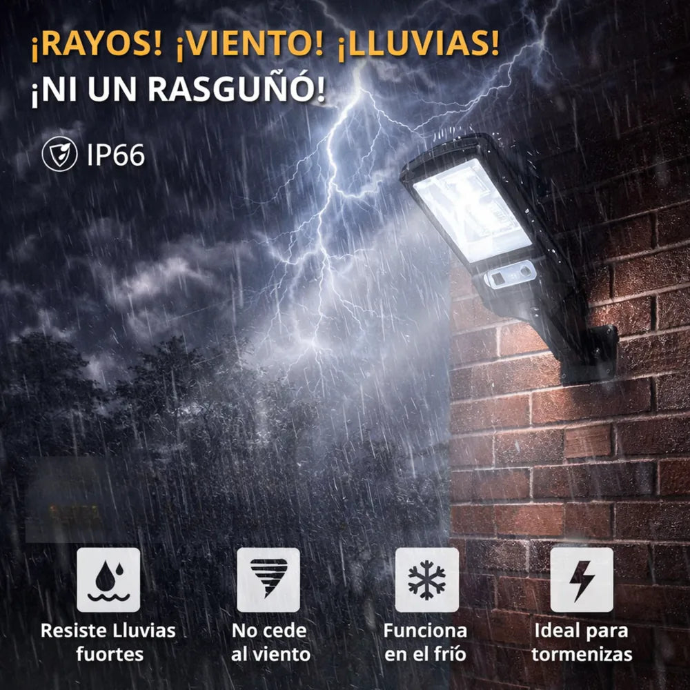 Resistencia IP66: lluvias fuertes, viento, frío y tormentas